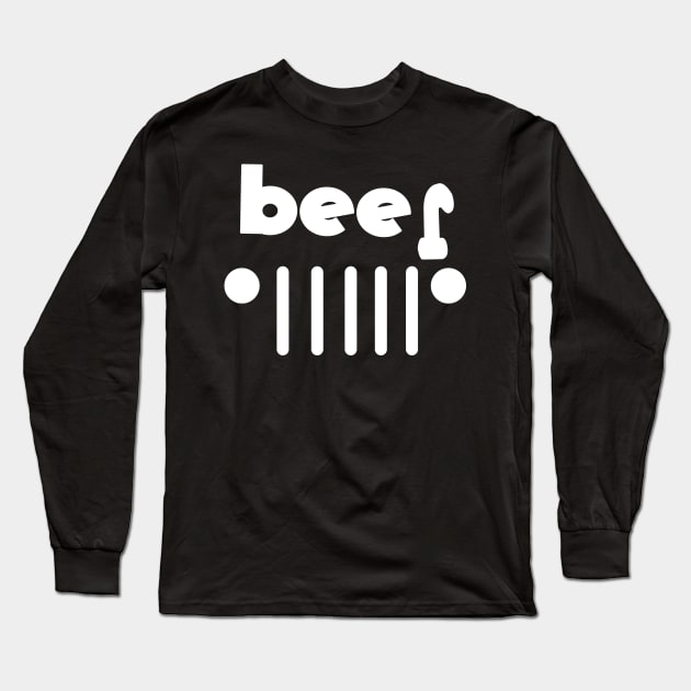 Beer Jeep Long Sleeve T-Shirt by Justbecreative